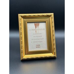Connoisseur Gold Gilded Vintage Decorative Photo Frame 3.5x5 Tabletop USA